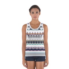 Illustration Geometric Art Dividers Borders Sport Tank Top 