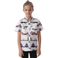 Illustrations Geometric Art Dividers Borders Kids  Short Sleeve Shirt by Wegoenart