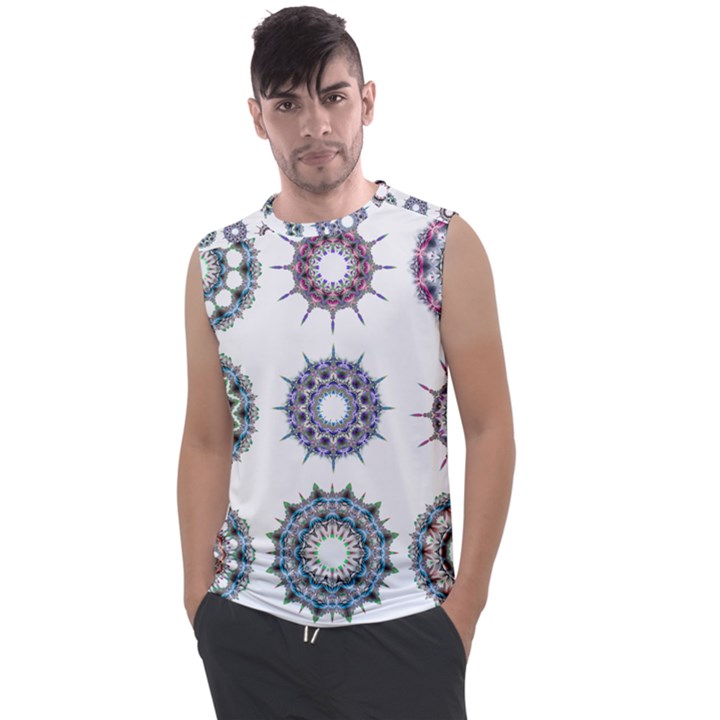 Illustration Pattern Geometric Art Dividers Digital Art Men s Regular Tank Top