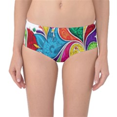 Im Fourth Dimension Colour 30 Mid-waist Bikini Bottoms by imanmulyana