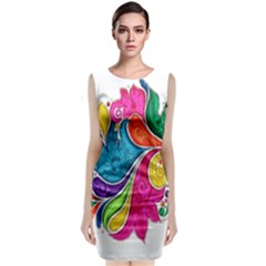 Im Fourth Dimension Colour 30 Sleeveless Velvet Midi Dress by imanmulyana