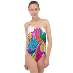 Im Fourth Dimension Colour 30 Classic One Shoulder Swimsuit by imanmulyana