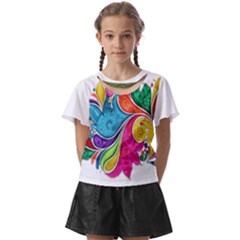 Im Fourth Dimension Colour 30 Kids  Front Cut Tee