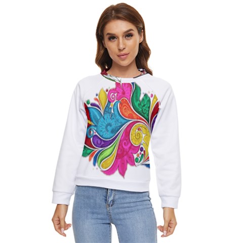 Im Fourth Dimension Colour 30 Women s Long Sleeve Raglan Tee by imanmulyana