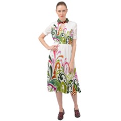 Im Fourth Dimension Colour 31 Keyhole Neckline Chiffon Dress by imanmulyana