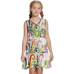 Im Fourth Dimension Colour 31 Kids  Sleeveless Tiered Mini Dress by imanmulyana