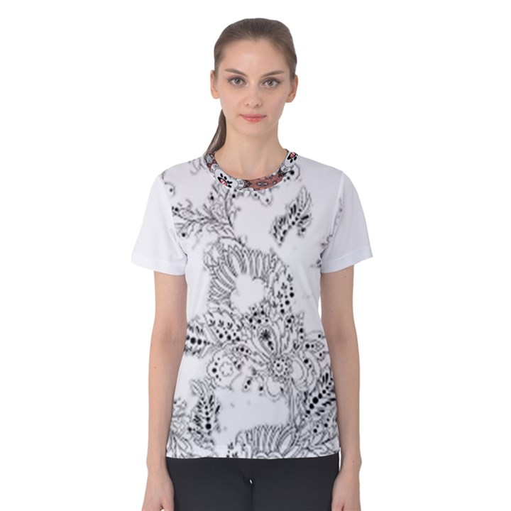 IM Fourth Dimension Black White 34 Women s Cotton Tee