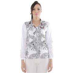 Im Fourth Dimension Black White 34 Women s Windbreaker by imanmulyana