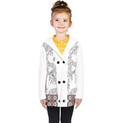 Im Fourth Dimension Black White 34 Kids  Double Breasted Button Coat by imanmulyana