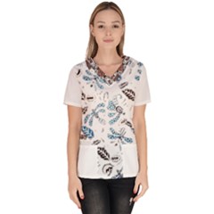 IM Fourth Dimension Colour 35 Women s V-Neck Scrub Top