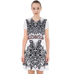 IM Fourth Dimension Black White 35 Adorable in Chiffon Dress