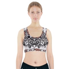 Im Fourth Dimension Black White 35 Sports Bra With Pocket