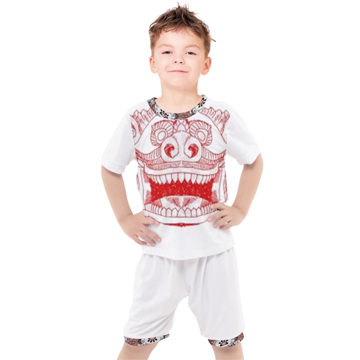 IM Fourth Dimension Colour 36 Kids  Tee and Shorts Set