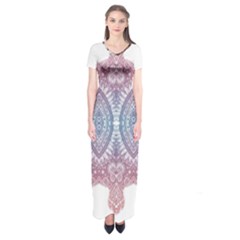 Im Fourth Dimension Colour 37 Short Sleeve Maxi Dress by imanmulyana