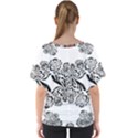 IM Fourth Dimension Black White 40 V-Neck Dolman Drape Top View2