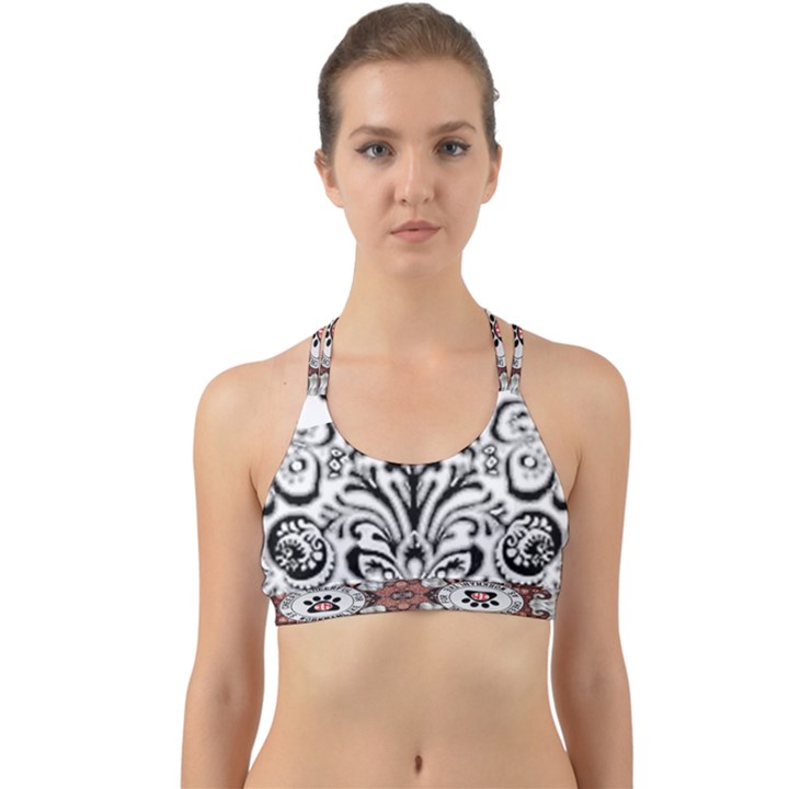 IM Fourth Dimension Black White 40 Back Web Sports Bra