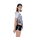 IM Fourth Dimension Black White 40 Asymmetrical Short Sleeve Sports Tee View3