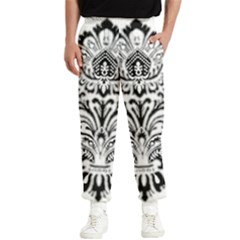 Im Fourth Dimension Black White 40 Men s Elastic Waist Pants by imanmulyana