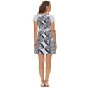 IM Fourth Dimension Black White 40 Short Sleeve Tiered Mini Dress View4