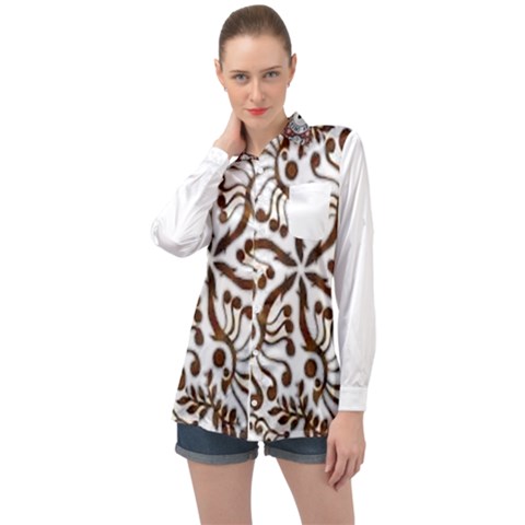 Im Fourth Dimension Colour 41 Long Sleeve Satin Shirt by imanmulyana