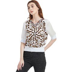 IM Fourth Dimension Colour 41 Quarter Sleeve Blouse