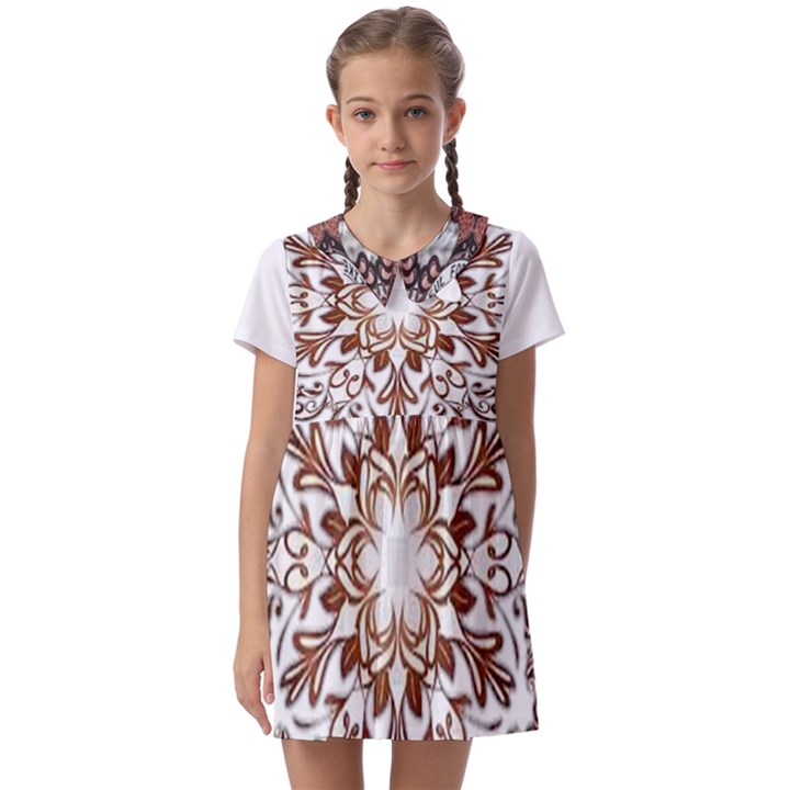 IM Fourth Dimension Colour 43 Kids  Asymmetric Collar Dress