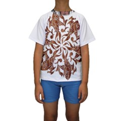 Im Fourth Dimension Colour 44 Kids  Short Sleeve Swimwear by imanmulyana