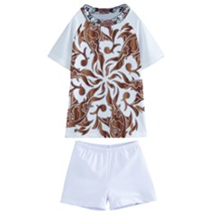 Im Fourth Dimension Colour 44 Kids  Swim Tee And Shorts Set by imanmulyana