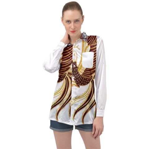 Im Fourth Dimension Colour 45 Long Sleeve Satin Shirt by imanmulyana