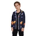 Cosmos Rocket Spaceships Ufo Kids  Windbreaker View2