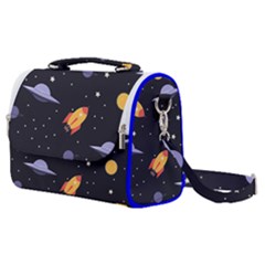 Cosmos Rocket Spaceships Ufo Satchel Shoulder Bag by Wegoenart