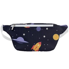 Cosmos Rocket Spaceships Ufo Waist Bag  by Wegoenart