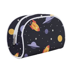 Cosmos Rocket Spaceships Ufo Make Up Case (small) by Wegoenart