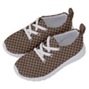 Brown Square Squares Template Background Diamond Pattern Running Shoes View2