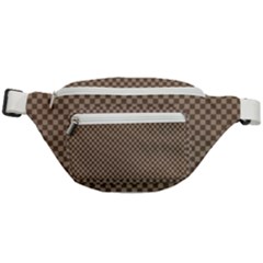 Brown Square Squares Template Background Diamond Pattern Fanny Pack by Wegoenart