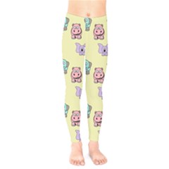 Illustration Animals Pastel Children Colorful Kids  Leggings by Wegoenart