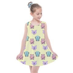 Illustration Animals Pastel Children Colorful Kids  Summer Dress by Wegoenart