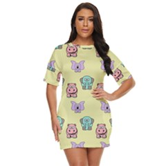 Illustration Animals Pastel Children Colorful Just Threw It On Dress by Wegoenart