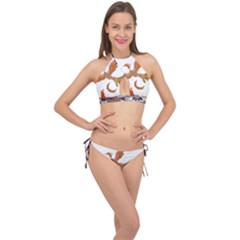 Im Fourth Dimension Colour 46 Cross Front Halter Bikini Set by imanmulyana