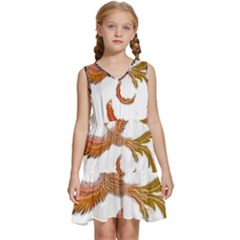 Im Fourth Dimension Colour 46 Kids  Sleeveless Tiered Mini Dress by imanmulyana