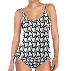 Background Monochrome Geometric Tankini Set by Wegoenart