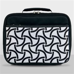 Background Monochrome Geometric Lunch Bag by Wegoenart