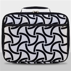 Background Monochrome Geometric Full Print Lunch Bag by Wegoenart