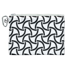 Background Monochrome Geometric Canvas Cosmetic Bag (xl) by Wegoenart