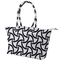 Background Monochrome Geometric Canvas Shoulder Bag by Wegoenart