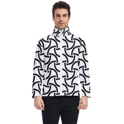 Background Monochrome Geometric Men s Bomber Jacket by Wegoenart