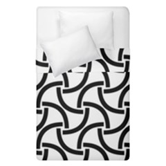 Background Monochrome Geometric Duvet Cover Double Side (single Size) by Wegoenart