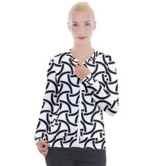 Background Monochrome Geometric Casual Zip Up Jacket by Wegoenart