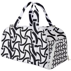 Background Monochrome Geometric Burner Gym Duffel Bag by Wegoenart