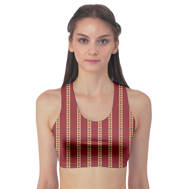 Illustration Template Background Red Strip Sports Bra